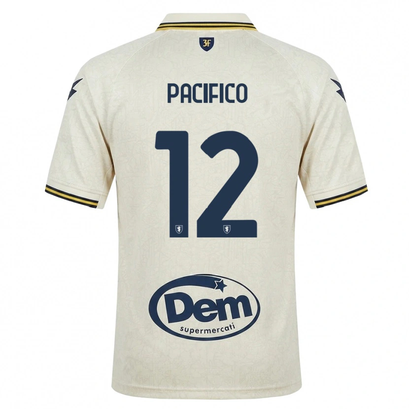 Danxen Niño Camiseta Federico Pacifico #12 Oldlace Amarillo Negro 2ª Equipación 2026/27 La Camisa México