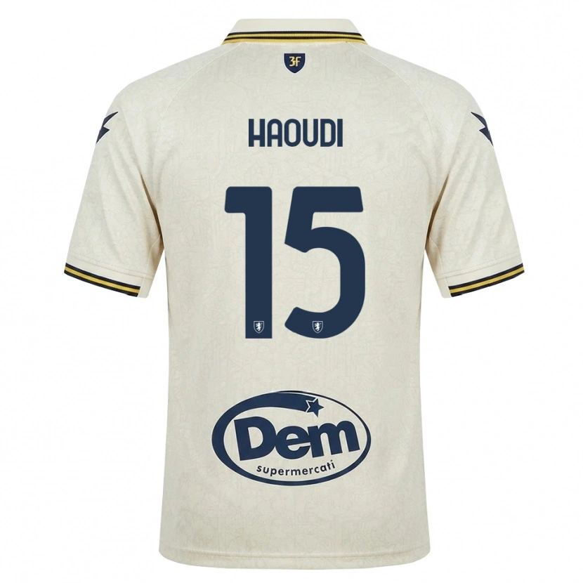 Danxen Niño Camiseta Hamza Haoudi #15 Oldlace Amarillo Negro 2ª Equipación 2026/27 La Camisa México