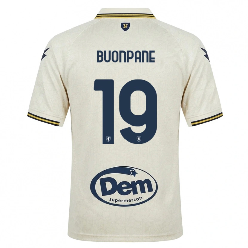 Danxen Niño Camiseta Davide Buonpane #19 Oldlace Amarillo Negro 2ª Equipación 2026/27 La Camisa México