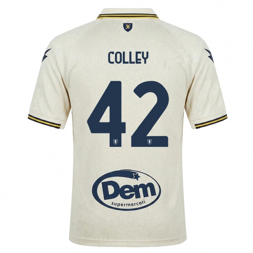 Danxen Niño Camiseta Muhammed Colley #42 Oldlace Amarillo Negro 2ª Equipación 2026/27 La Camisa México