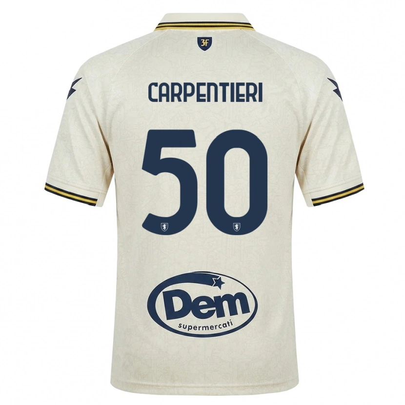 Danxen Niño Camiseta Christian Carpentieri #50 Oldlace Amarillo Negro 2ª Equipación 2026/27 La Camisa México