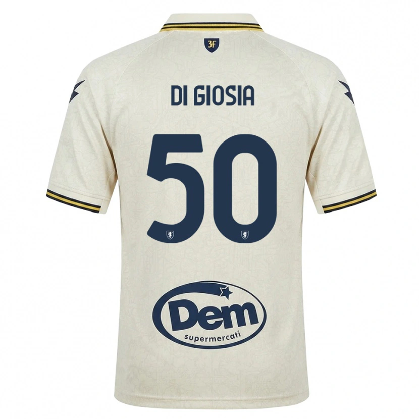 Danxen Niño Camiseta Jacopo Di Giosia #50 Oldlace Amarillo Negro 2ª Equipación 2026/27 La Camisa México
