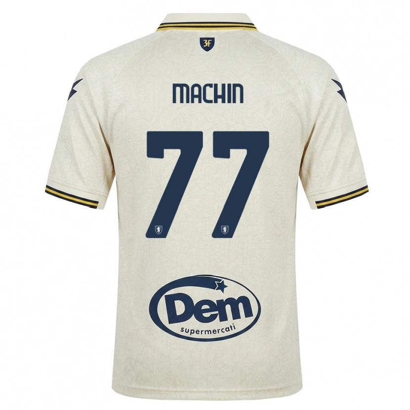 Danxen Niño Camiseta José Machín #77 Oldlace Amarillo Negro 2ª Equipación 2026/27 La Camisa México