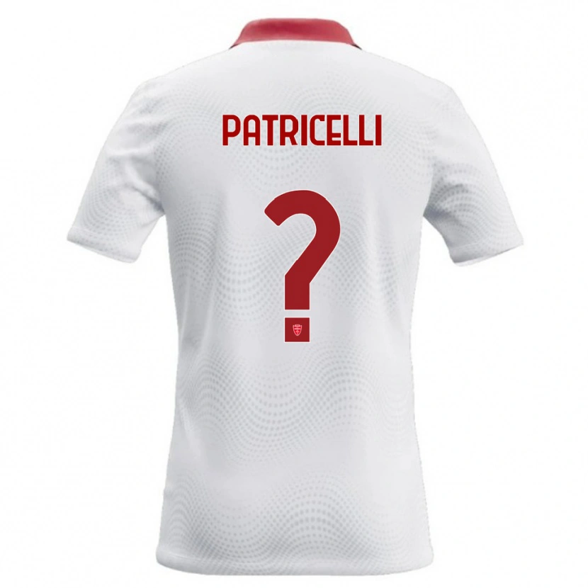 Danxen Niño Camiseta Raffaele Patricelli #0 Blanco Rojo 2ª Equipación 2026/27 La Camisa México