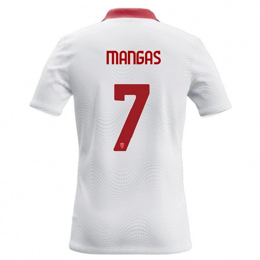 Danxen Niño Camiseta Ricardo Mangas #7 Blanco Rojo 2ª Equipación 2026/27 La Camisa México