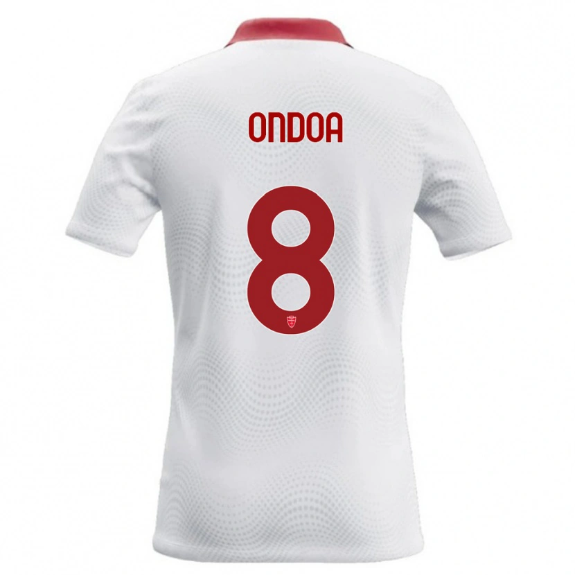 Danxen Niño Camiseta Foe Ondoa #8 Blanco Rojo 2ª Equipación 2026/27 La Camisa México