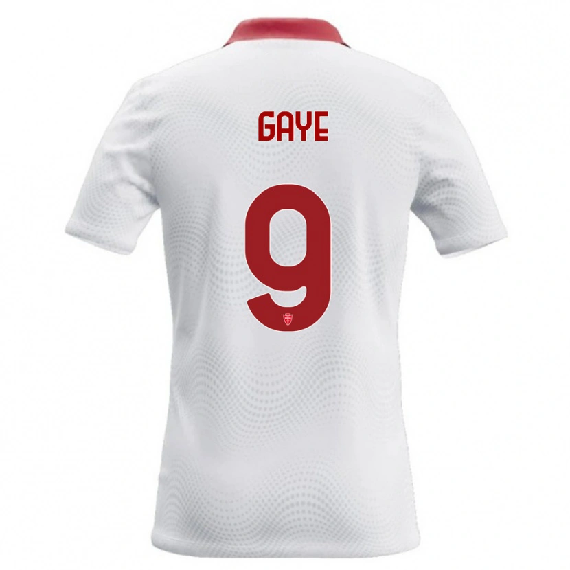 Danxen Niño Camiseta Mamadou Gaye #9 Blanco Rojo 2ª Equipación 2026/27 La Camisa México