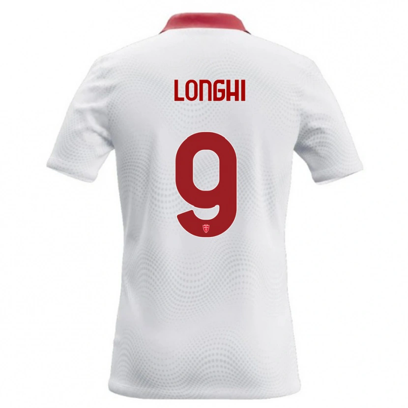 Danxen Niño Camiseta Jordan Longhi #9 Blanco Rojo 2ª Equipación 2026/27 La Camisa México