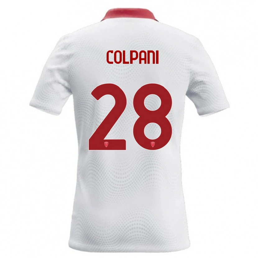 Danxen Niño Camiseta Andrea Colpani #28 Blanco Rojo 2ª Equipación 2026/27 La Camisa México