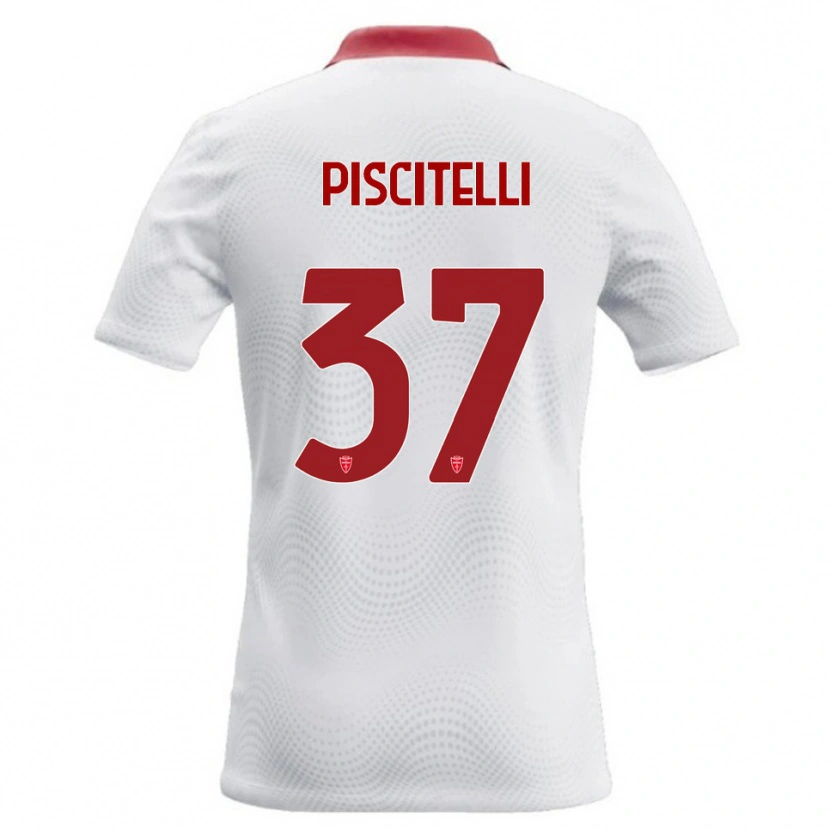 Danxen Niño Camiseta Pasquale Piscitelli #37 Blanco Rojo 2ª Equipación 2026/27 La Camisa México