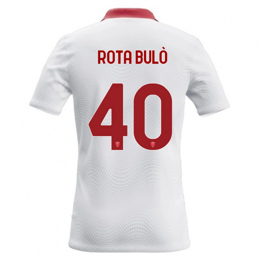 Danxen Niño Camiseta Pietro Rota Bulò #40 Blanco Rojo 2ª Equipación 2026/27 La Camisa México