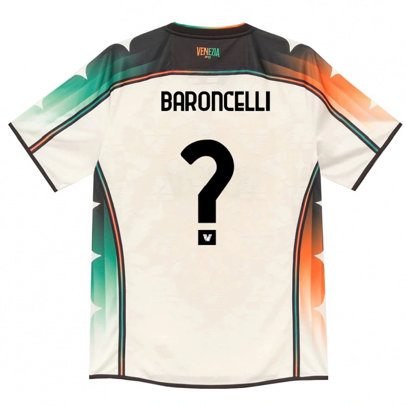 Danxen Niño Camiseta Andrea Baroncelli #0 Oldlace Naranja Verde 2ª Equipación 2026/27 La Camisa México