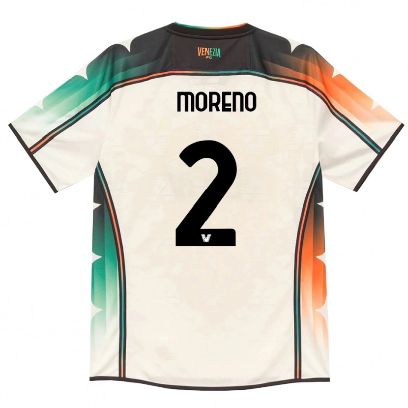 Danxen Niño Camiseta Matías Moreno #2 Oldlace Naranja Verde 2ª Equipación 2026/27 La Camisa México