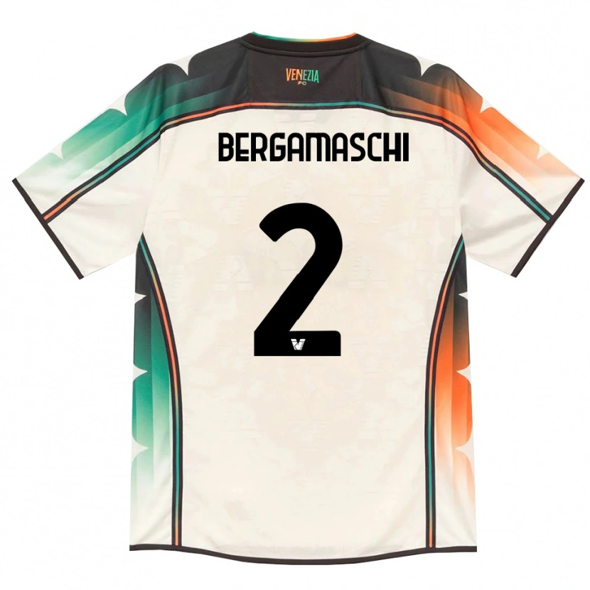 Danxen Niño Camiseta Thomas Bergamaschi #2 Oldlace Naranja Verde 2ª Equipación 2026/27 La Camisa México