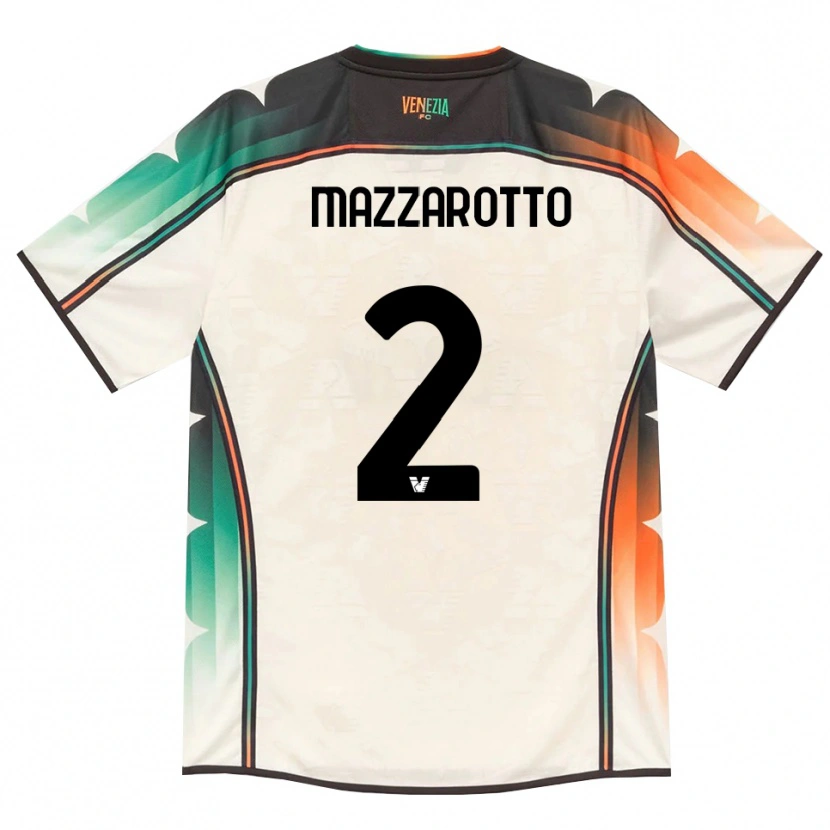 Danxen Niño Camiseta Jacopo Mazzarotto #2 Oldlace Naranja Verde 2ª Equipación 2026/27 La Camisa México