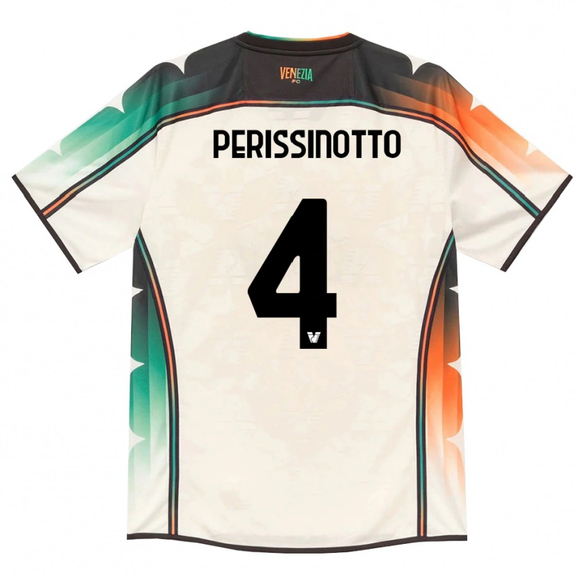 Danxen Niño Camiseta Nicolò Perissinotto #4 Oldlace Naranja Verde 2ª Equipación 2026/27 La Camisa México