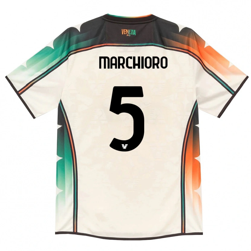 Danxen Niño Camiseta Lorenzo Marchioro #5 Oldlace Naranja Verde 2ª Equipación 2026/27 La Camisa México