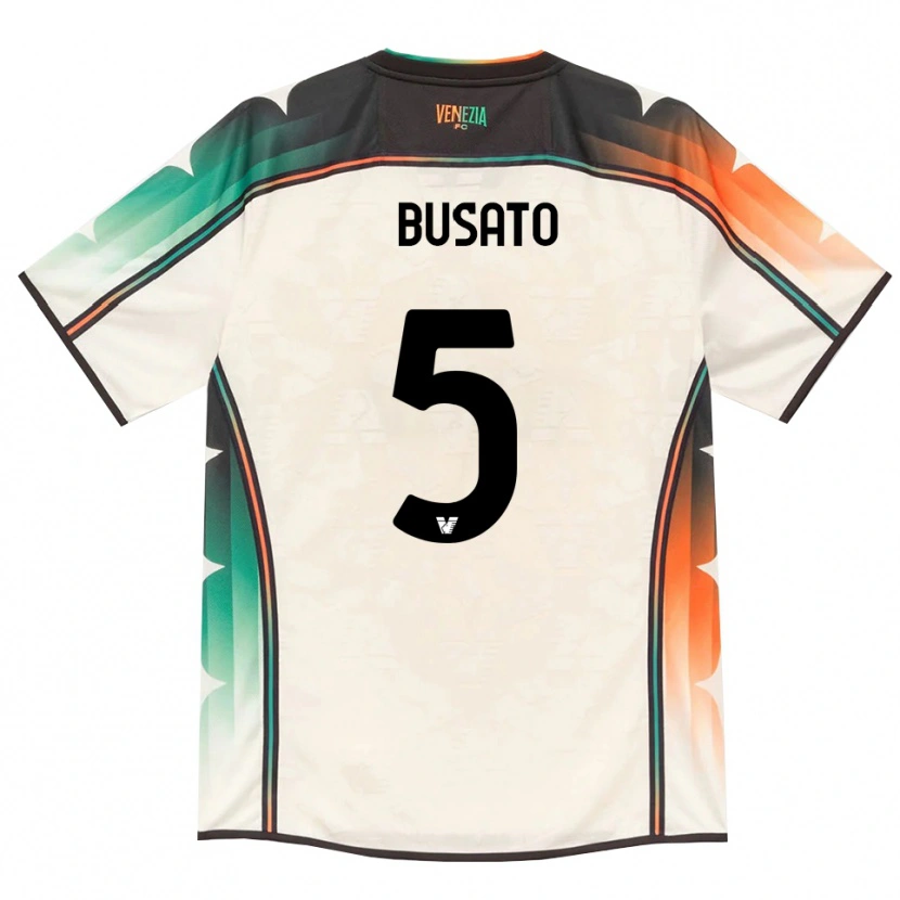 Danxen Niño Camiseta Lorenzo Busato #5 Oldlace Naranja Verde 2ª Equipación 2026/27 La Camisa México