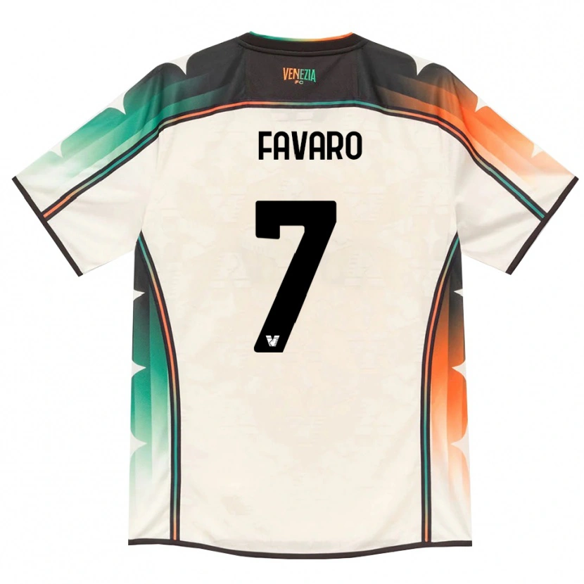 Danxen Niño Camiseta Federico Favaro #7 Oldlace Naranja Verde 2ª Equipación 2026/27 La Camisa México