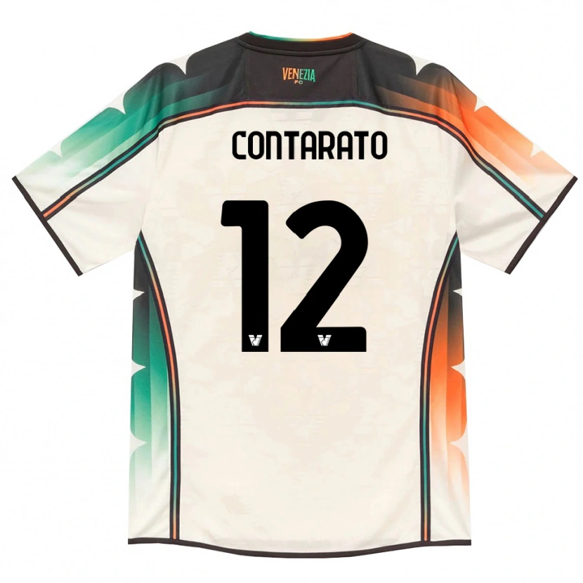 Danxen Niño Camiseta Ettore Contarato #12 Oldlace Naranja Verde 2ª Equipación 2026/27 La Camisa México