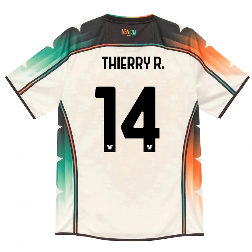 Danxen Niño Camiseta Thierry Correia #14 Oldlace Naranja Verde 2ª Equipación 2026/27 La Camisa México