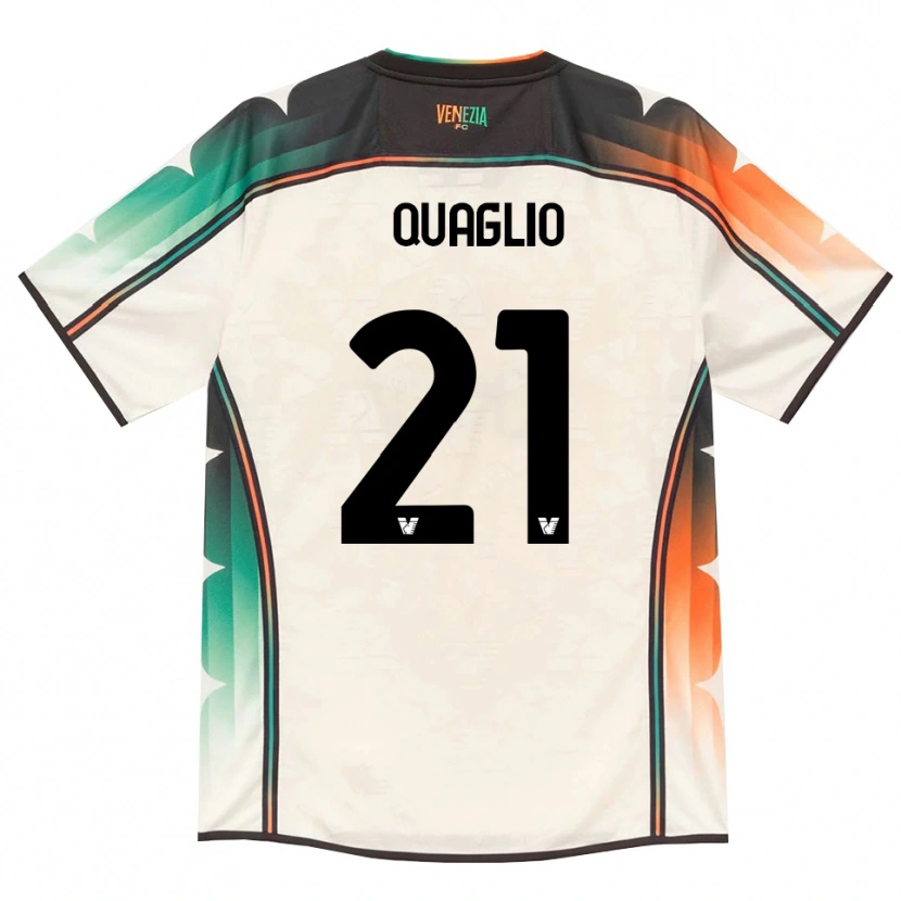 Danxen Niño Camiseta Anna Quaglio #21 Oldlace Naranja Verde 2ª Equipación 2026/27 La Camisa México