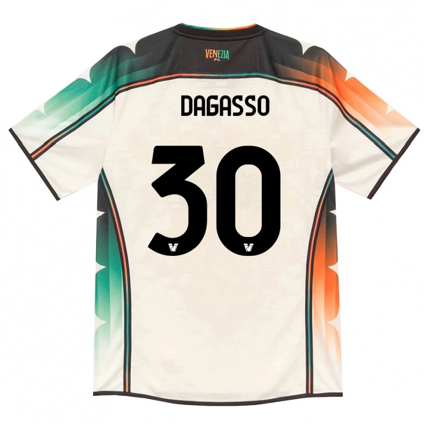 Danxen Niño Camiseta Matteo Dagasso #30 Oldlace Naranja Verde 2ª Equipación 2026/27 La Camisa México