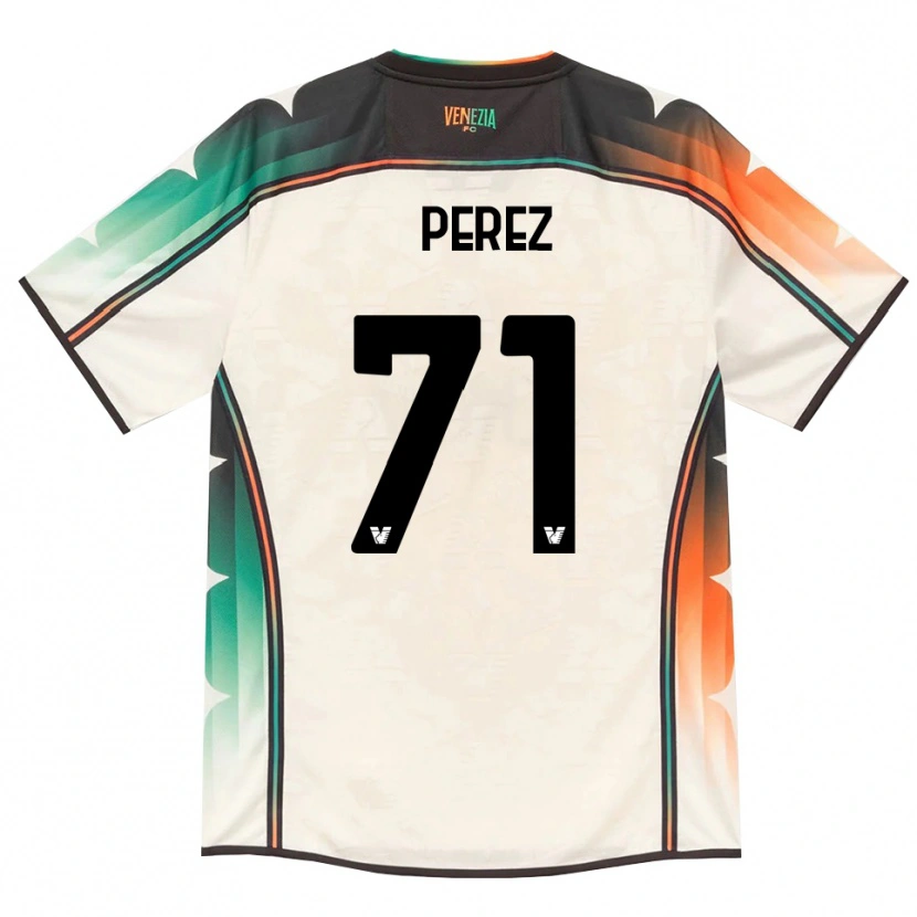 Danxen Niño Camiseta Kike Pérez #71 Oldlace Naranja Verde 2ª Equipación 2026/27 La Camisa México
