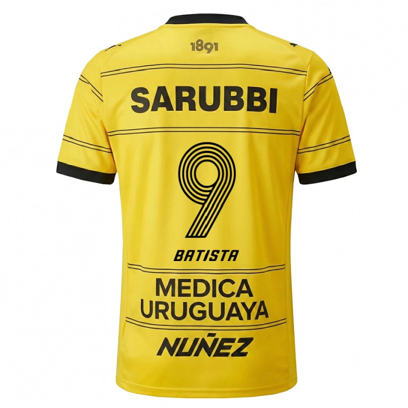 Danxen Niño Camiseta Facundo Batista #9 Amarillo Negro 2ª Equipación 2026/27 La Camisa México
