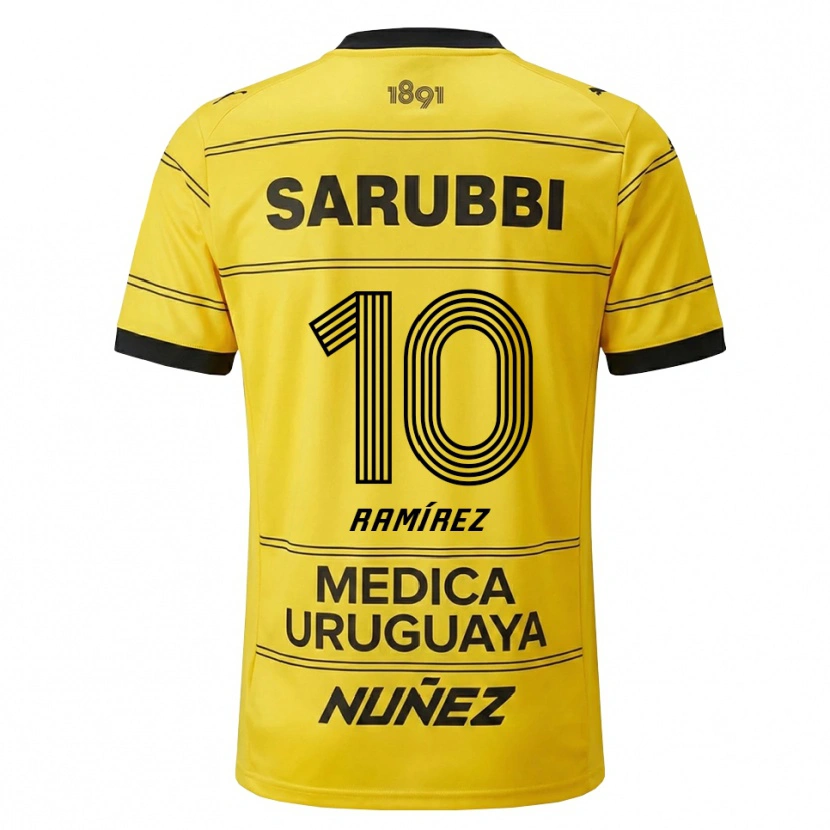 Danxen Niño Camiseta Gastón Ramírez #10 Amarillo Negro 2ª Equipación 2026/27 La Camisa México