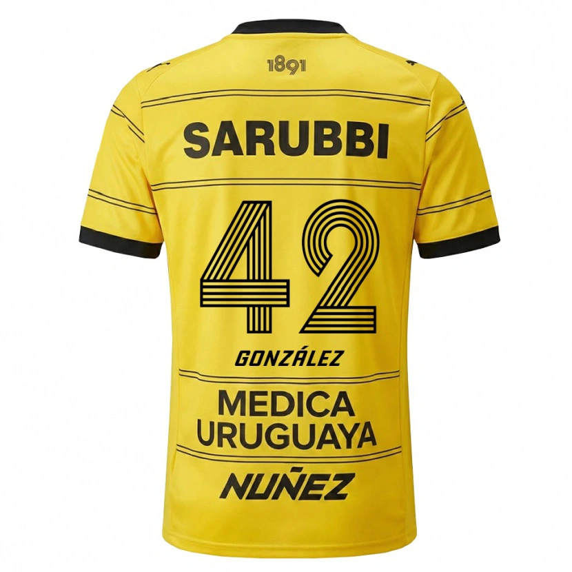 Danxen Niño Camiseta Luciano González #42 Amarillo Negro 2ª Equipación 2026/27 La Camisa México