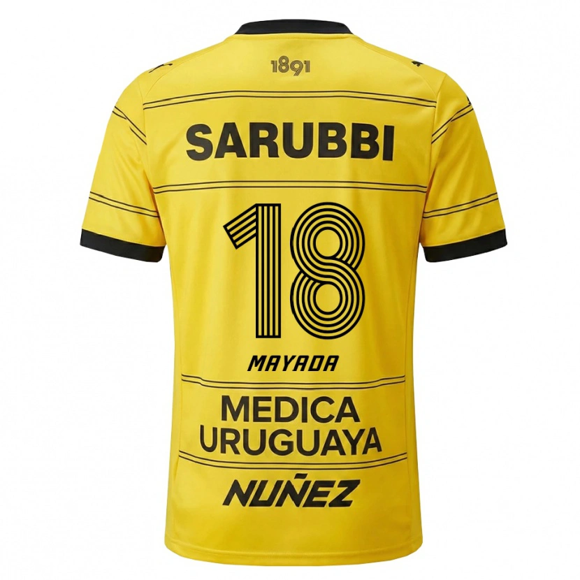 Danxen Niño Camiseta Camilo Mayada #18 Amarillo Negro 2ª Equipación 2026/27 La Camisa México