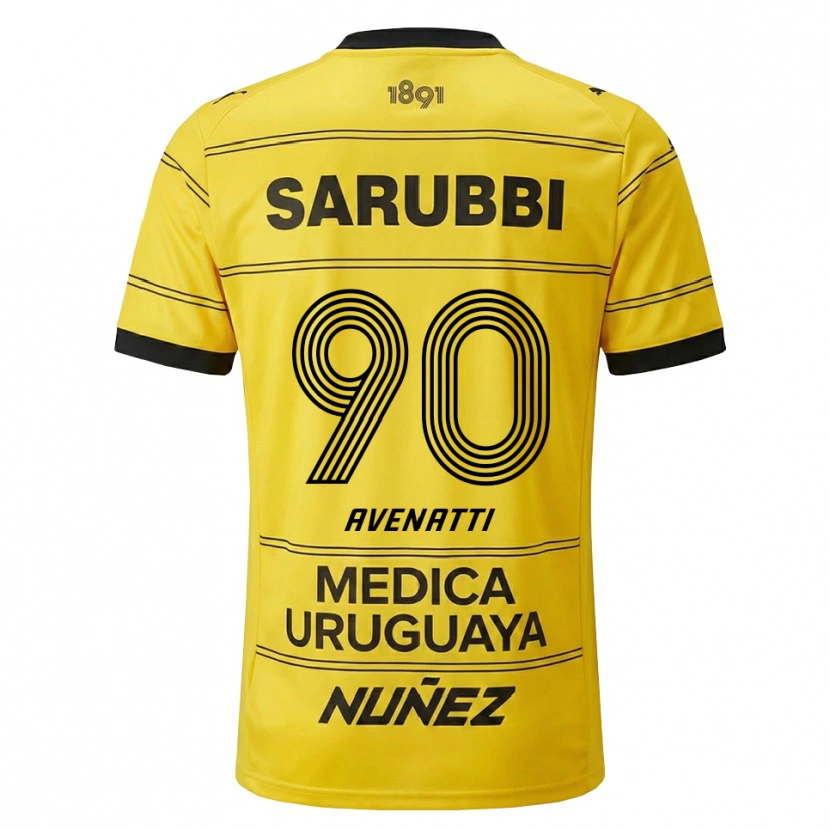 Danxen Niño Camiseta Felipe Avenatti #90 Amarillo Negro 2ª Equipación 2026/27 La Camisa México