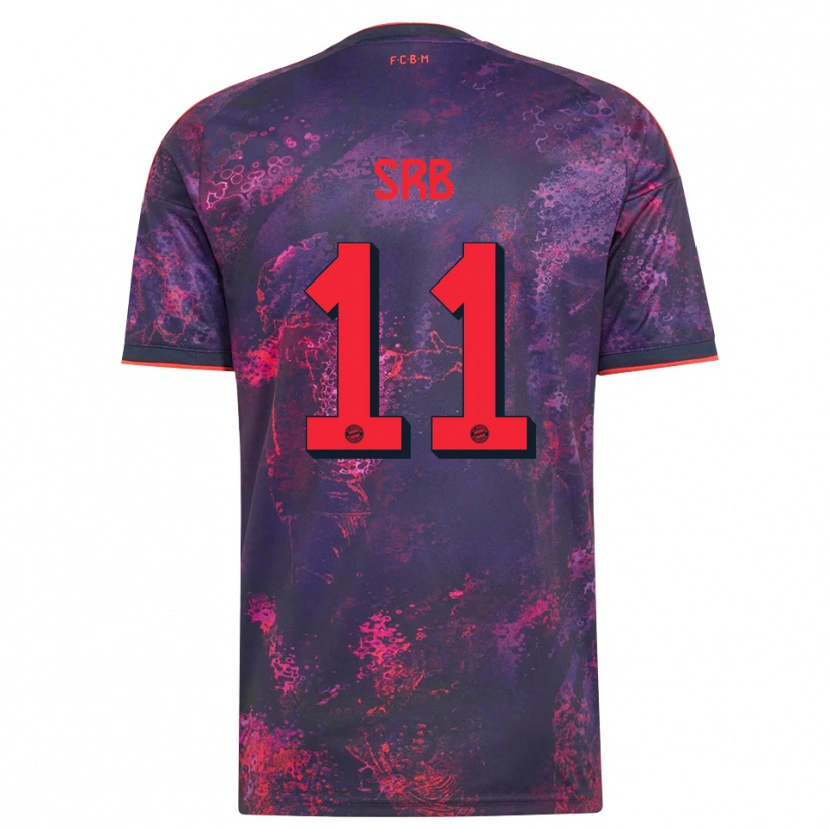 Danxen Niño Camiseta Matous Srb #11 Rojo Morado Equipación Tercera 2026/27 La Camisa México