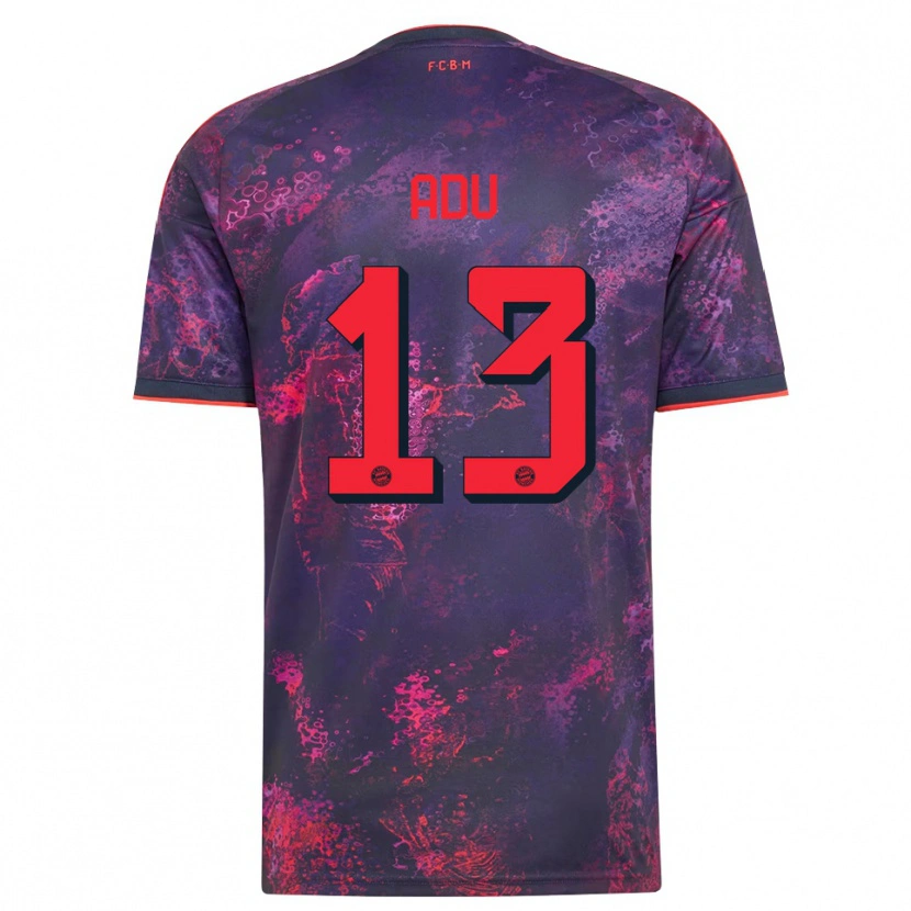 Danxen Niño Camiseta Gibson Adu #13 Rojo Morado Equipación Tercera 2026/27 La Camisa México
