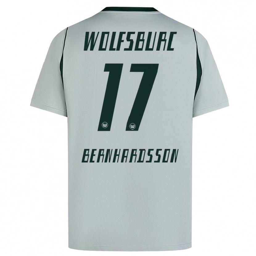 Danxen Niño Camiseta Alexander Bernhardsson #17 Verde Gris 2ª Equipación 2026/27 La Camisa México