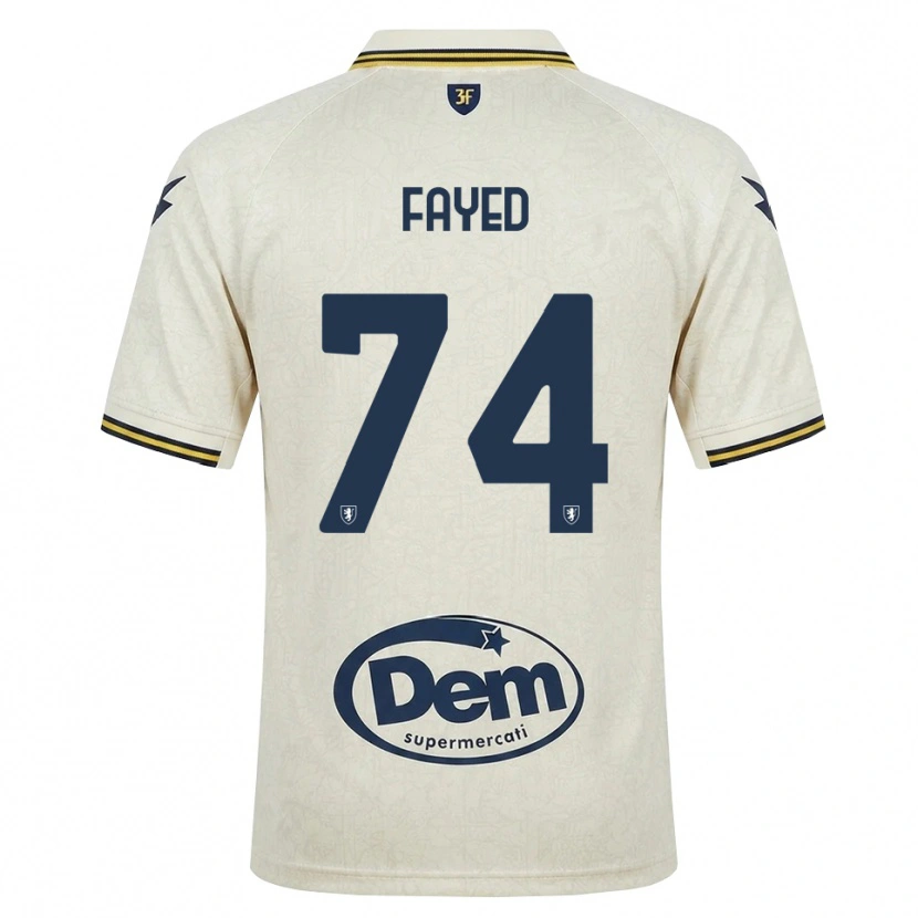 Danxen Niño Camiseta Omar Fayed #74 Oldlace Amarillo Negro 2ª Equipación 2026/27 La Camisa México