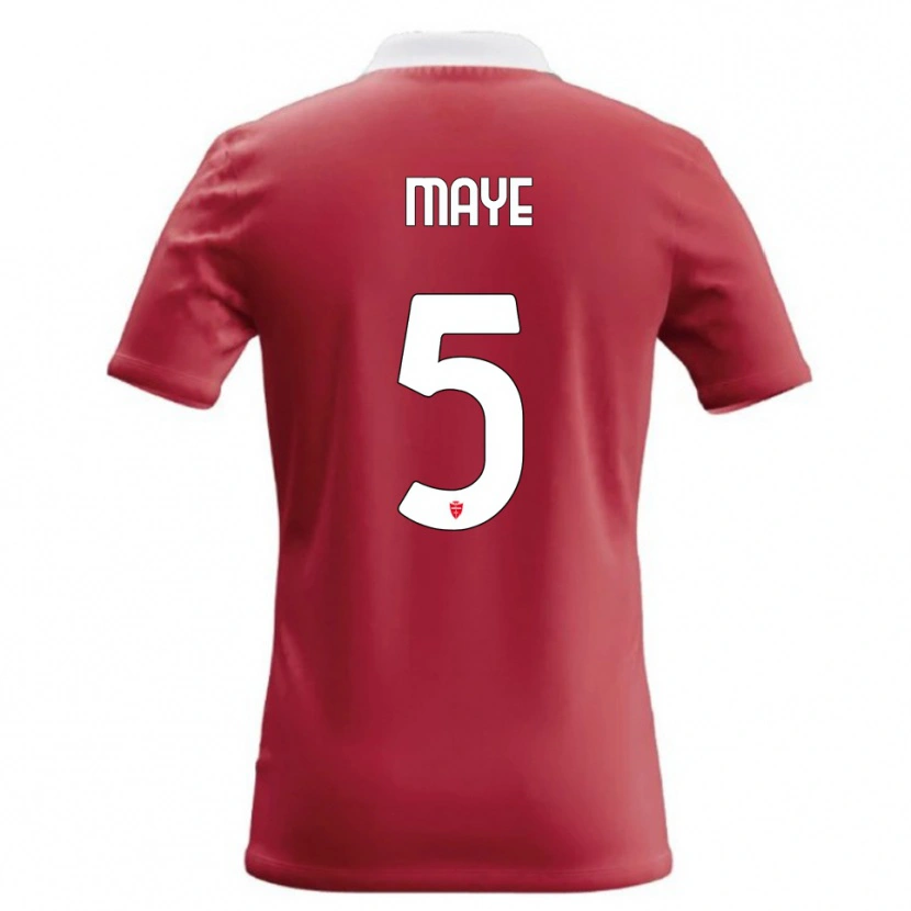 Danxen Hombre Camiseta Yvan Maye #5 Rojo Blanco 1ª Equipación 2026/27 La Camisa México