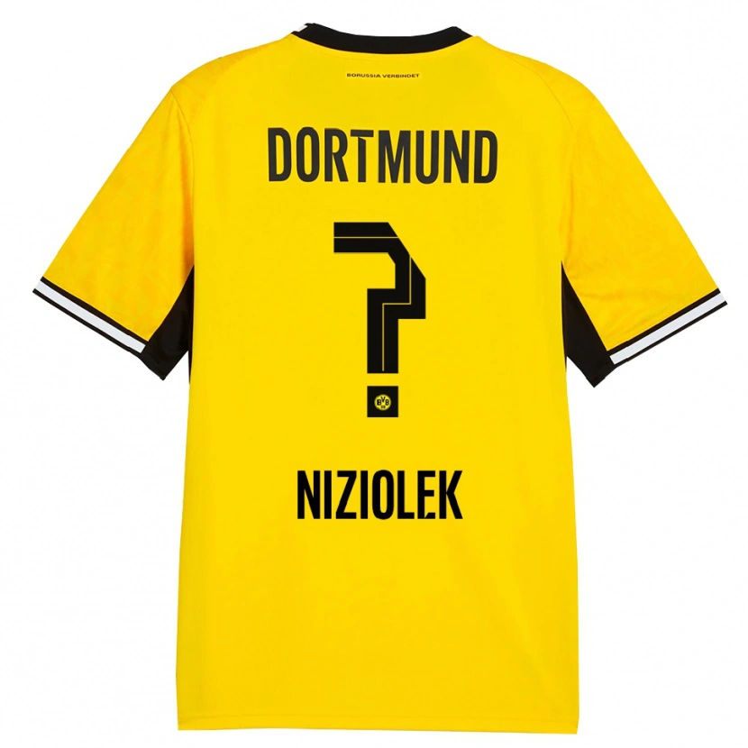 Danxen Hombre Camiseta Alex Niziolek #0 Amarillo Negro Blanco 1ª Equipación 2026/27 La Camisa México