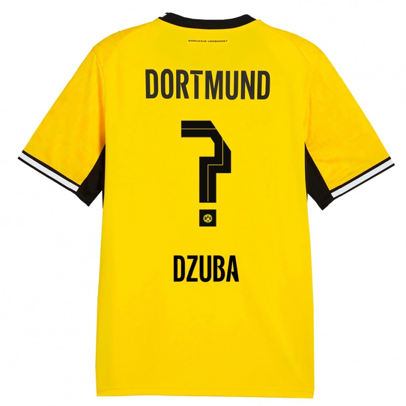 Danxen Hombre Camiseta Fabian Dzuba #0 Amarillo Negro Blanco 1ª Equipación 2026/27 La Camisa México