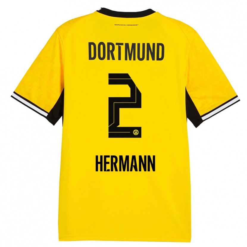 Danxen Hombre Camiseta Ben Hermann #2 Amarillo Negro Blanco 1ª Equipación 2026/27 La Camisa México