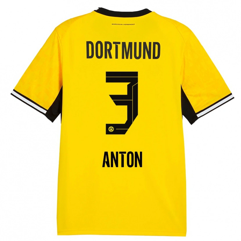 Danxen Hombre Camiseta Waldemar Anton #3 Amarillo Negro Blanco 1ª Equipación 2026/27 La Camisa México