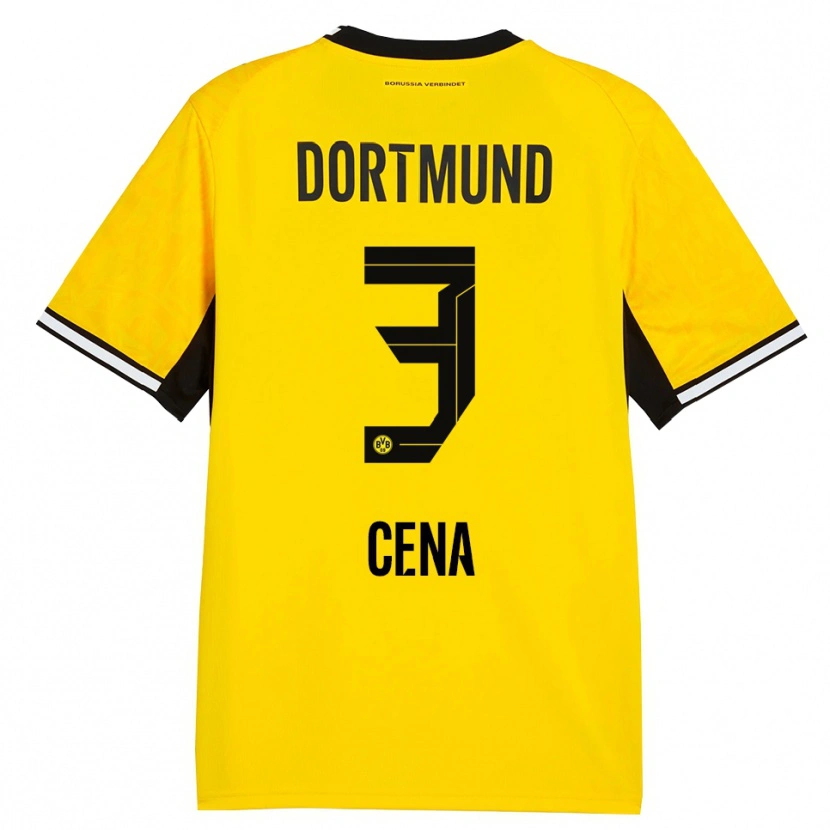 Danxen Hombre Camiseta Valon Cena #3 Amarillo Negro Blanco 1ª Equipación 2026/27 La Camisa México