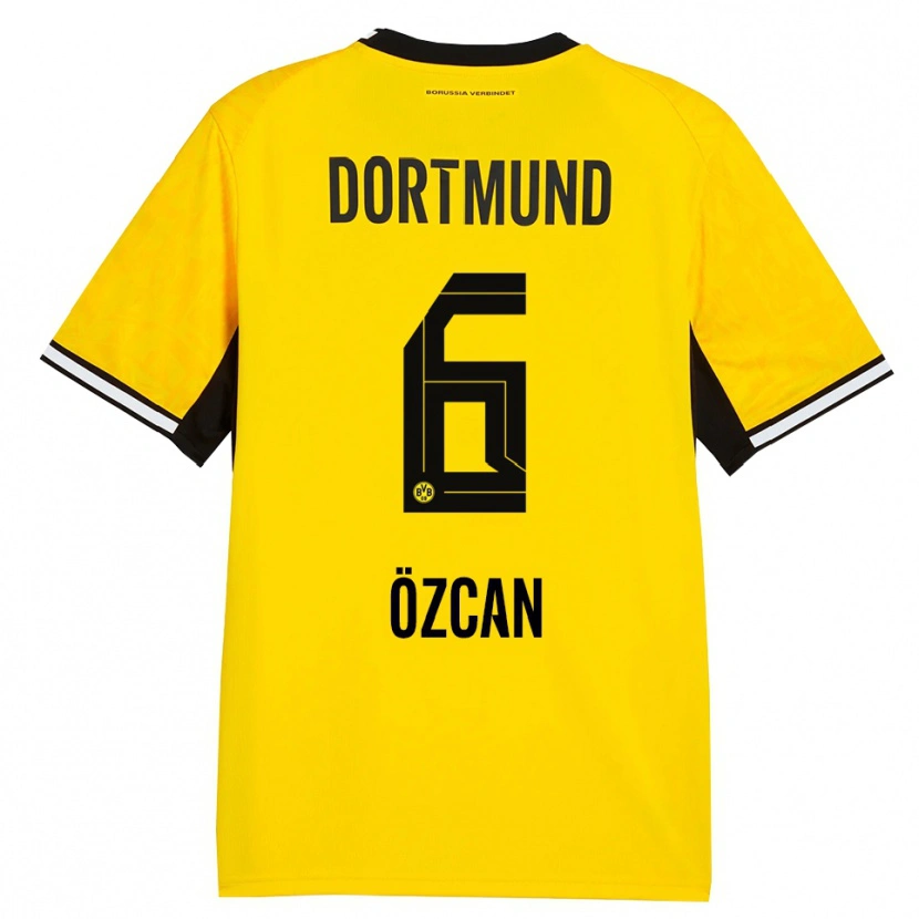 Danxen Hombre Camiseta Salih Ozcan #6 Amarillo Negro Blanco 1ª Equipación 2026/27 La Camisa México