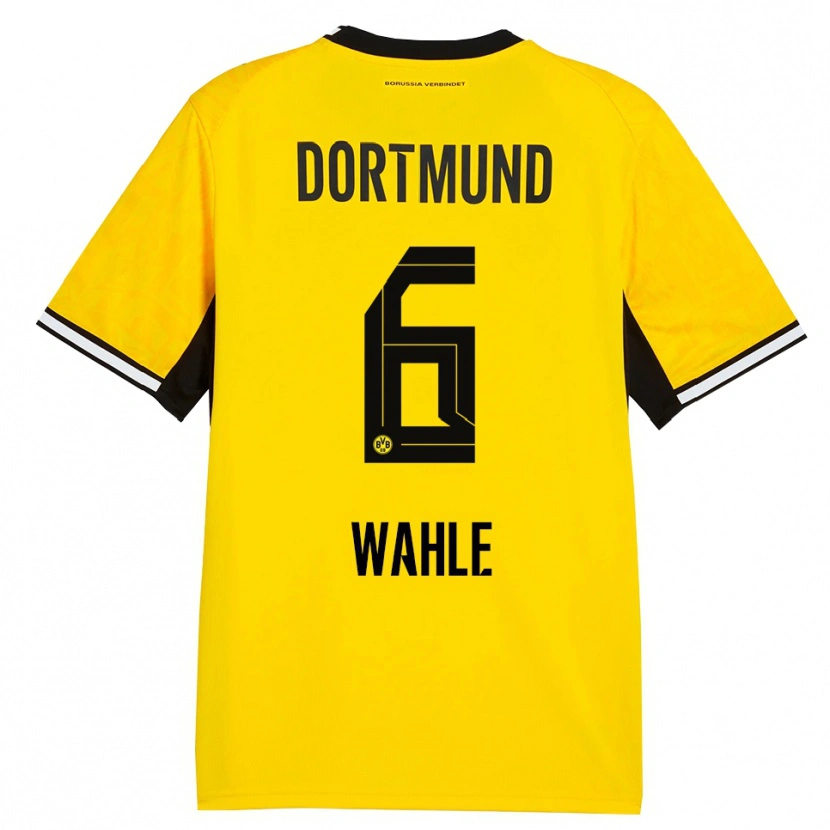 Danxen Hombre Camiseta Hedda Wahle #6 Amarillo Negro Blanco 1ª Equipación 2026/27 La Camisa México