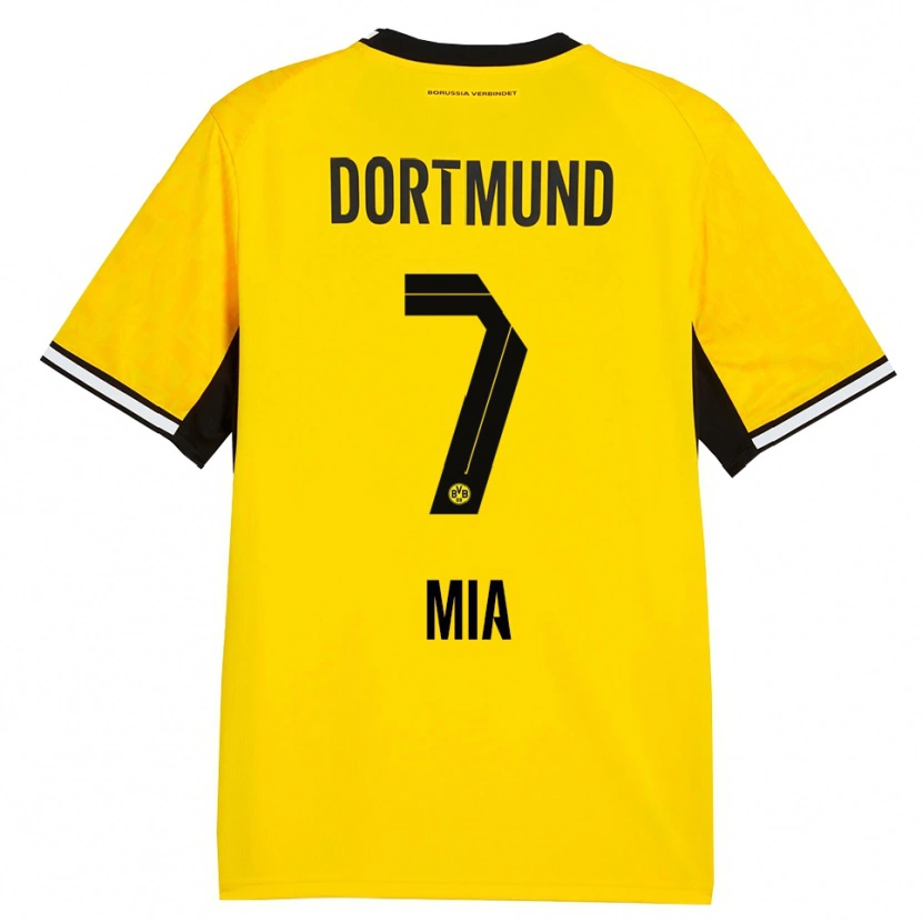 Danxen Hombre Camiseta Zschocke Mia #7 Amarillo Negro Blanco 1ª Equipación 2026/27 La Camisa México