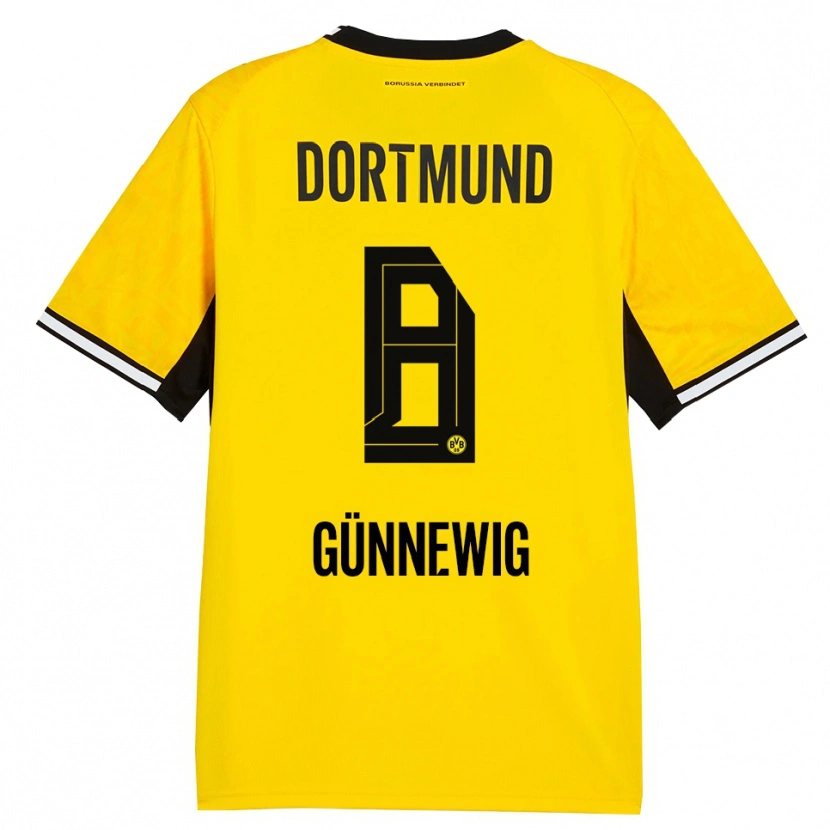 Danxen Hombre Camiseta Noreen Günnewig #8 Amarillo Negro Blanco 1ª Equipación 2026/27 La Camisa México