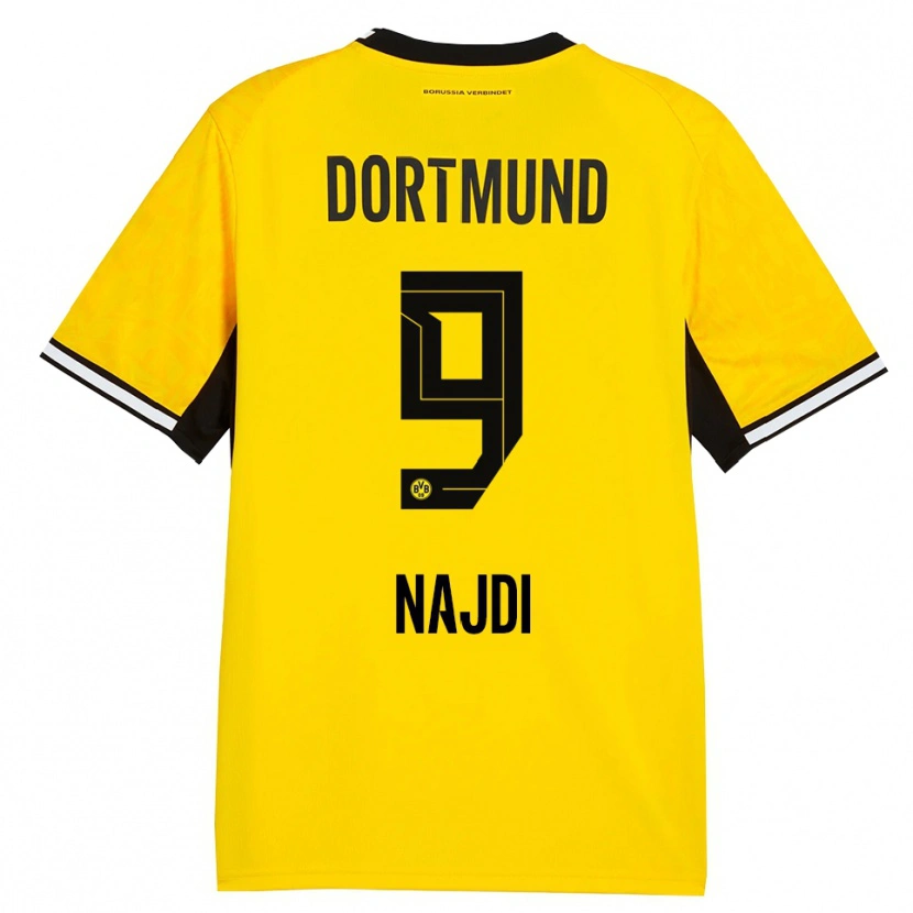 Danxen Hombre Camiseta Ahmad Najdi #9 Amarillo Negro Blanco 1ª Equipación 2026/27 La Camisa México