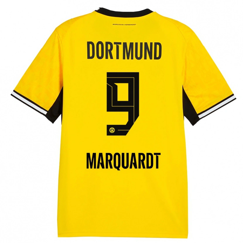 Danxen Hombre Camiseta Dana Marquardt #9 Amarillo Negro Blanco 1ª Equipación 2026/27 La Camisa México