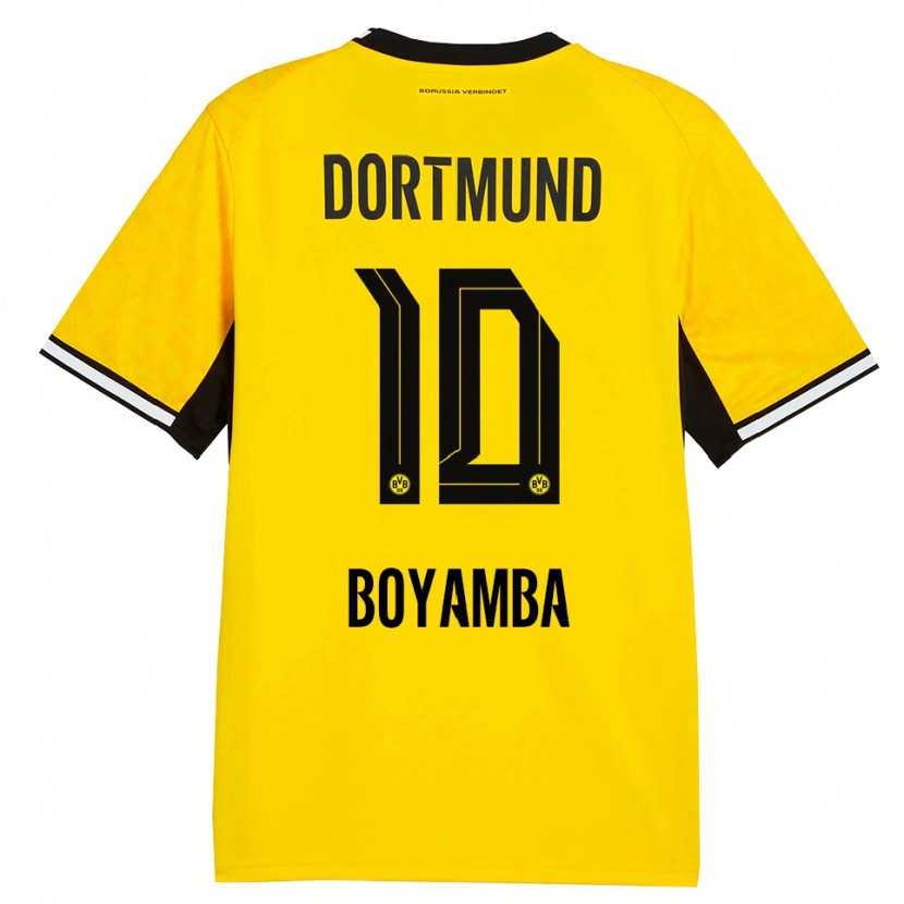 Danxen Hombre Camiseta Joseph Boyamba #10 Amarillo Negro Blanco 1ª Equipación 2026/27 La Camisa México